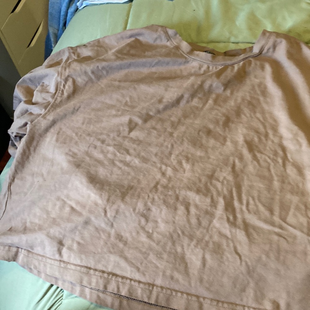 Brown crop top